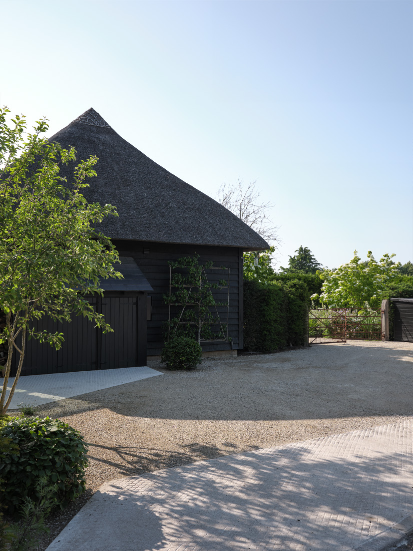 Thatched roofs inspire patterns and form